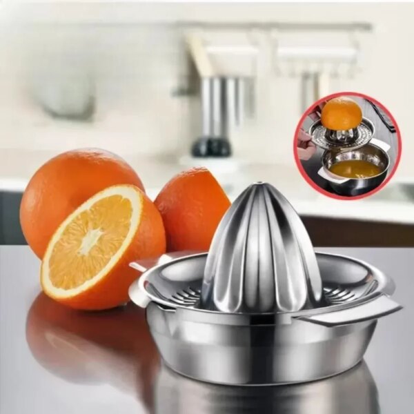 Presse-Agrumes Manuel en Acier Inoxydable – Compact & Efficace