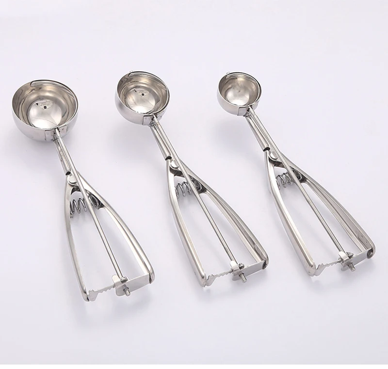 Cuillère à creuser Simple en acier inoxydable, cuillère à crème glacée Haagen Dazs, cuillère à fruits, outils de cuisine ménagers
