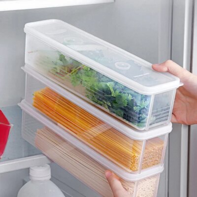 Boîte de Conservation des Aliments – Rangement Hermétique Transparent pour Réfrigérateur