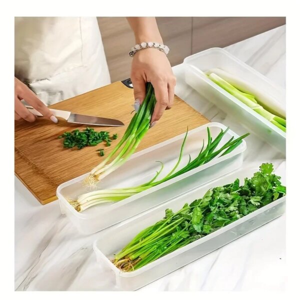 Boîte de Conservation des Aliments – Rangement Hermétique Transparent pour Réfrigérateur