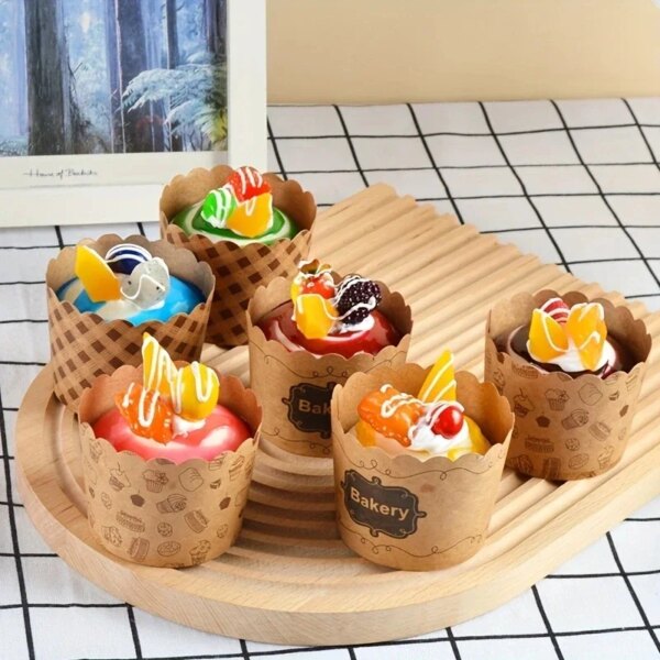 2442-ml8g4v.jpg Lot de 50 Gobelets à Muffins en Papier Kraft – Résistants à la chaleur