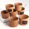 Lot de 50 Gobelets à Muffins en Papier Kraft – Résistants à la chaleur