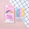 Bougies "Joyeux Anniversaire" – Lot de 12 bougies épaisses et colorées