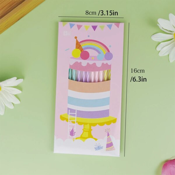 Bougies "Joyeux Anniversaire" – Lot de 12 bougies épaisses et colorées