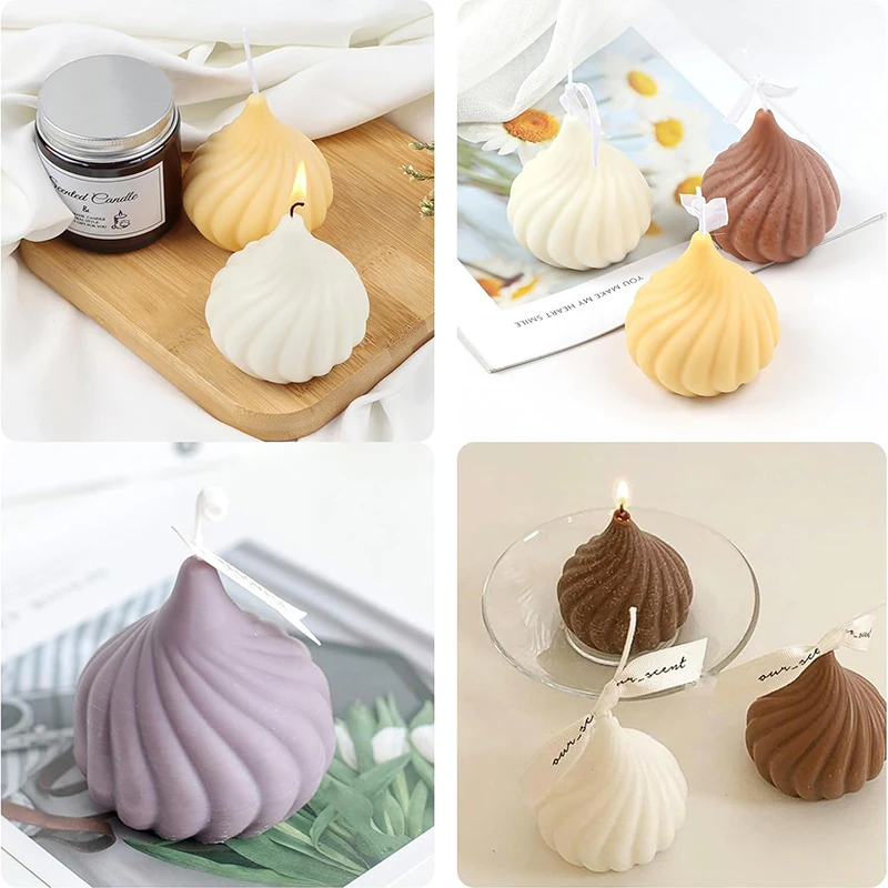 Moule en Silicone 3D en Spirale pour Pâtisserie de Gâteau, Oignon, Mousse, Conte Russe, Dessert Français, Chocolat, Truffe, Bougie, Outils de Crème Glacée