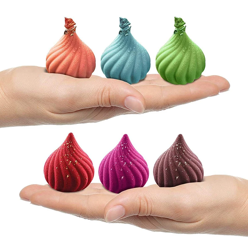 Moule en Silicone 3D en Spirale pour Pâtisserie de Gâteau, Oignon, Mousse, Conte Russe, Dessert Français, Chocolat, Truffe, Bougie, Outils de Crème Glacée