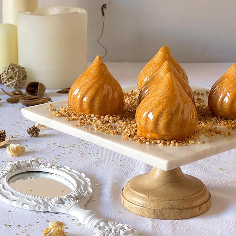 Moule en Silicone 3D en Spirale pour Pâtisserie de Gâteau, Oignon, Mousse, Conte Russe, Dessert Français, Chocolat, Truffe, Bougie, Outils de Crème Glacée