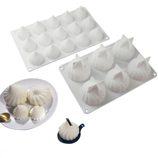 Moule en Silicone 3D en forme Spirale