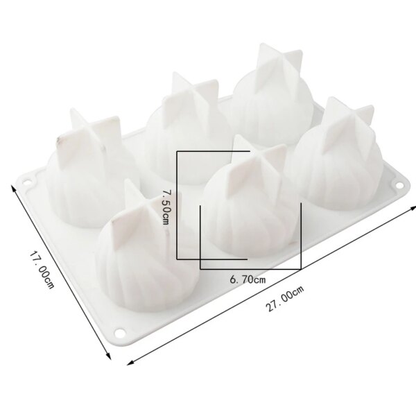 Moule en Silicone 3D en forme Spirale