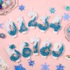 Bougies d’Anniversaire Style Flocon de Neige de 0 – 9