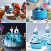 Bougies d’Anniversaire Style Flocon de Neige de 0 – 9