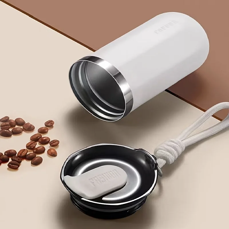 Tasse à café en acier inoxydable de 350ml, Double paroi, isolée sous vide, couvercle étanche, Portable pour voyage, bureau, nouveauté 2025