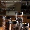 Bocaux de Stockage en Verre Transparent – Scellés sous Vide avec Extraction d’Air
