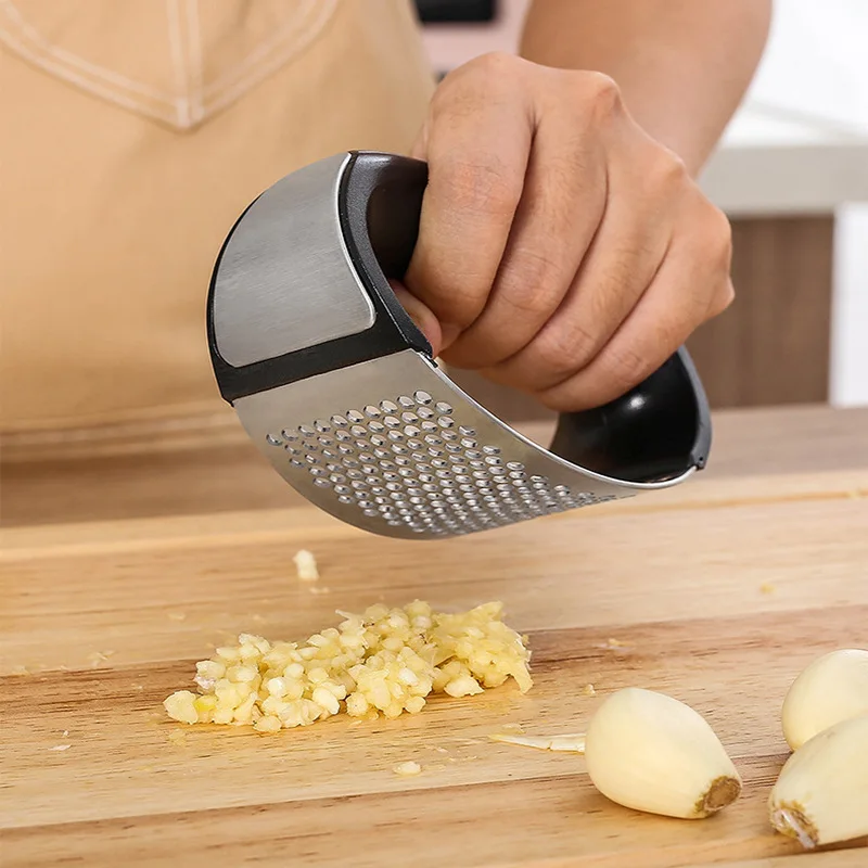 Presse-ail manuel en acier inoxydable, hachoir à ail, outil pour hacher l'ail, outils pour fruits et légumes, accessoires de cuisine, Gadget