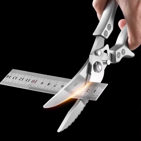 Ciseaux de Cuisine Multifonctionnels en Acier Inoxydable