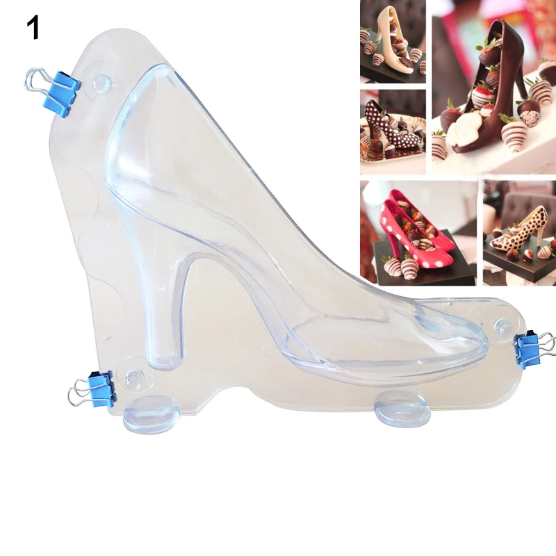 Moule de décoration de gâteaux 3D, outils en forme de chaussure à talons hauts, chocolat, bonbons, pâte à sucre, bricolage, outils de cuisson pour la cuisine