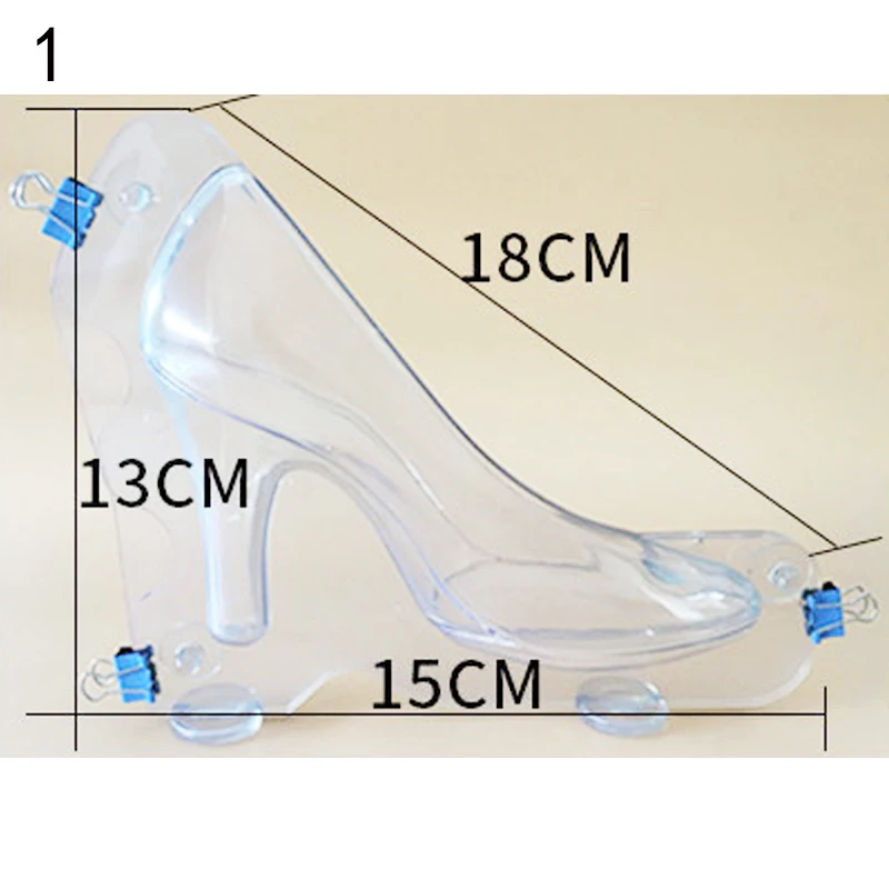 Moule de décoration de gâteaux 3D, outils en forme de chaussure à talons hauts, chocolat, bonbons, pâte à sucre, bricolage, outils de cuisson pour la cuisine