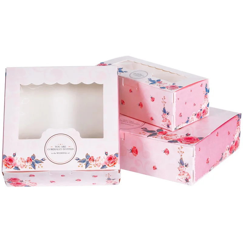 Mini boîte-cadeau en papier Mooncake, 10 pièces, fenêtre transparente, bonbons et bonbons, boîte à gâteaux, faveur de mariage, emballage cadeau pour la maison Mini boîte-cadeau en papier Mooncake, 10 pièces, fenêtre transparente, bonbons et bonbons, boîte à gâteaux, faveur de mariage, emballage cadeau pour la maison