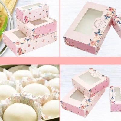 Mini Boîte à Gâteaux & Macarons – Lot de 10