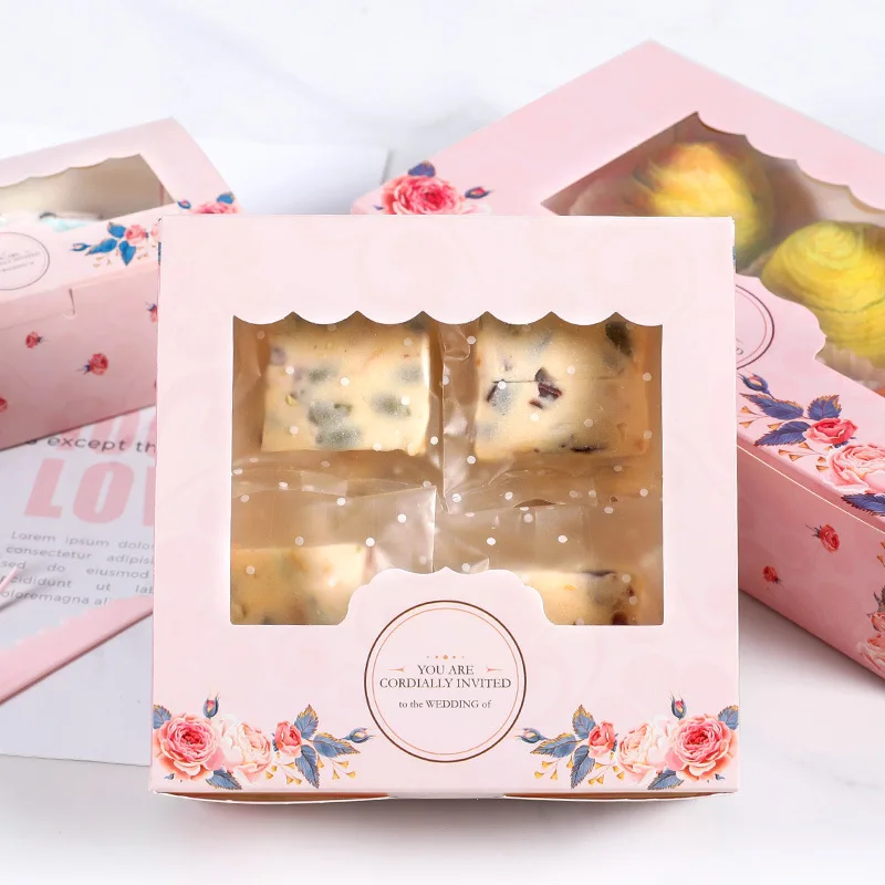 Mini boîte-cadeau en papier Mooncake, 10 pièces, fenêtre transparente, bonbons et bonbons, boîte à gâteaux, faveur de mariage, emballage cadeau pour la maison Mini boîte-cadeau en papier Mooncake, 10 pièces, fenêtre transparente, bonbons et bonbons, boîte à gâteaux, faveur de mariage, emballage cadeau pour la maison