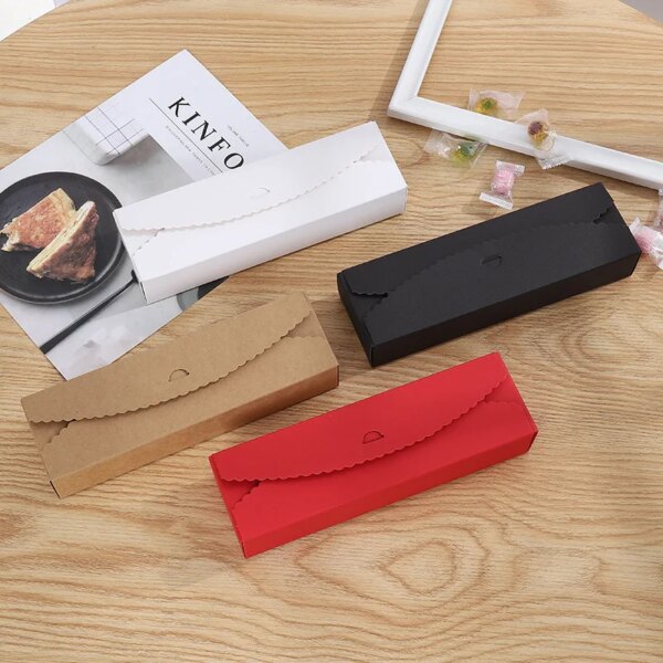 Boîtes d’Emballage Longues et chic en Papier Kraft – Lot de 10