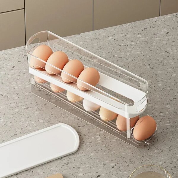 Boîte de Rangement d'Œufs Bicouche pour Réfrigérateur