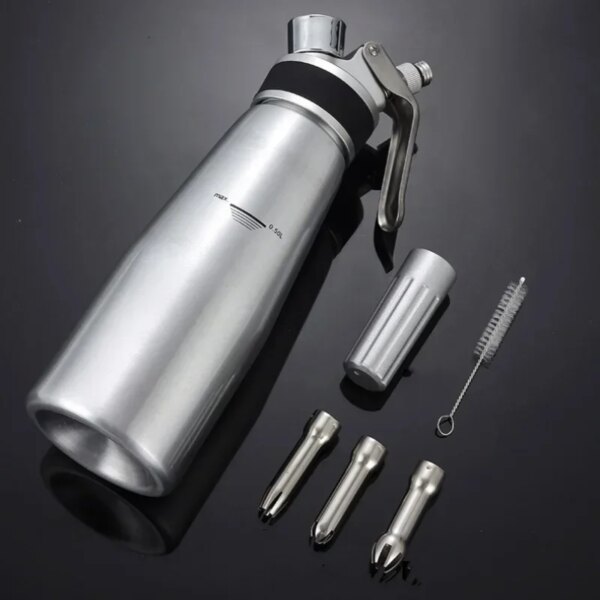 3790-c1cijz.jpg Siphon Professionnel avec Accessoires en Acier Inoxydable