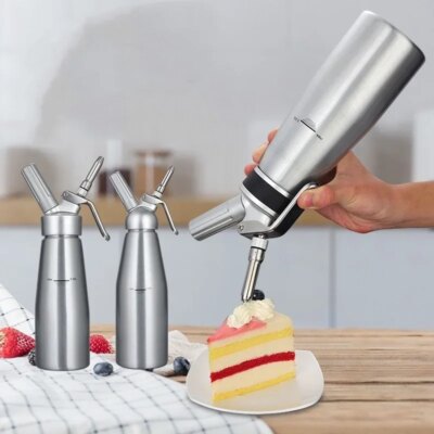 Siphon Professionnel avec Accessoires en Acier Inoxydable