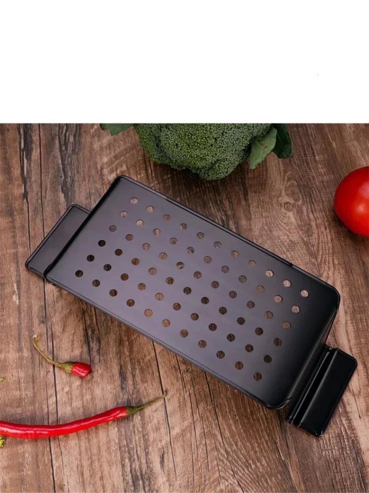 Moule métallique, poêle à pain de viande professionnelle, four antiadhésif, poêle à pain rectangulaire avec support d'insertion, outil de cuisson du pain