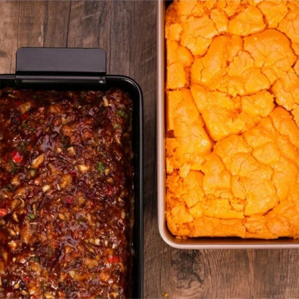 Moule Métallique Rectangulaire avec Support – Poêle à Pain de Viande Professionnelle