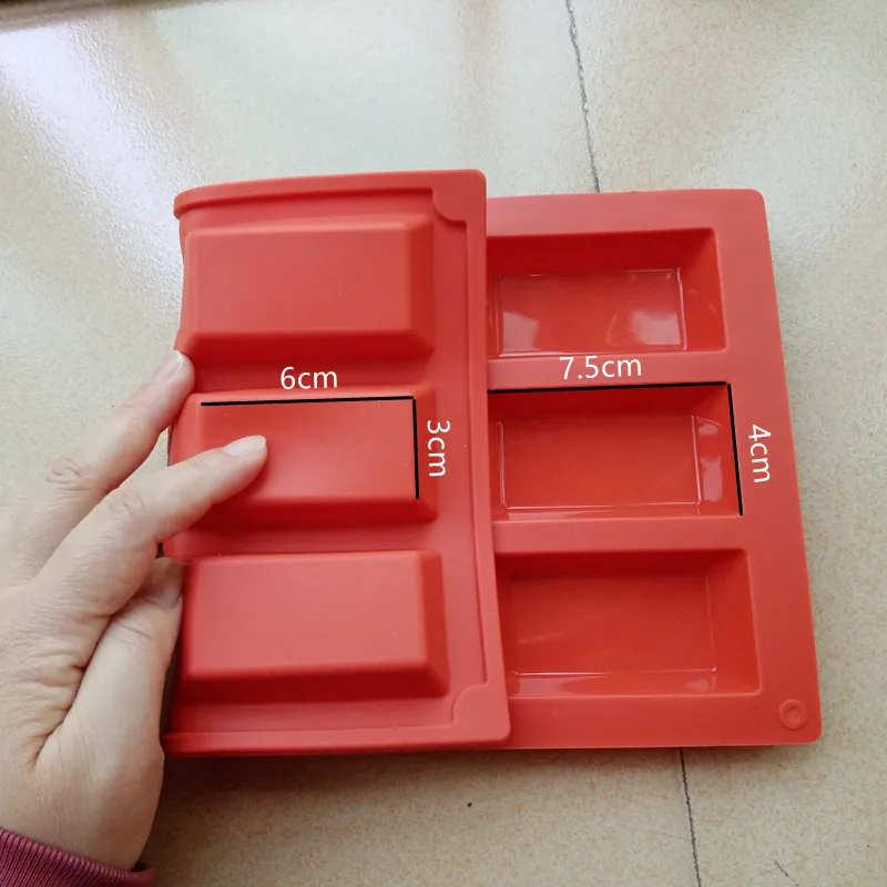 1Pc outils de cuisson 20/9 cavités financières moule Silicone moule rouge Dessert outil pâtisserie accessoires chocolat moules, pâtisserie en Silicone