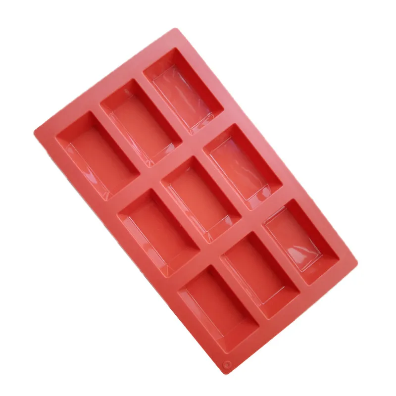 1Pc outils de cuisson 20/9 cavités financières moule Silicone moule rouge Dessert outil pâtisserie accessoires chocolat moules, pâtisserie en Silicone