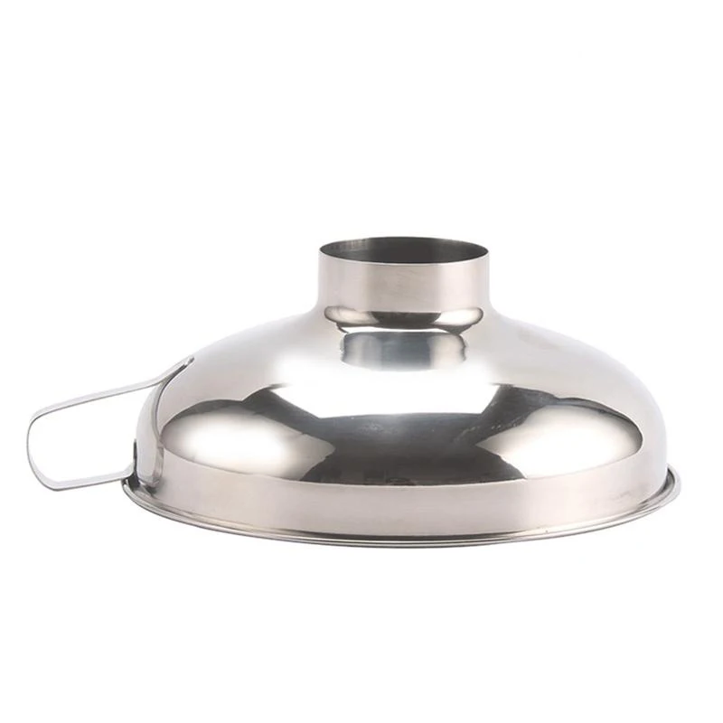 Entonnoir à large ouverture pour bocaux, en acier inoxydable, pour liquide, huile, vin, eau, épices, outils de cuisine, Gadgets