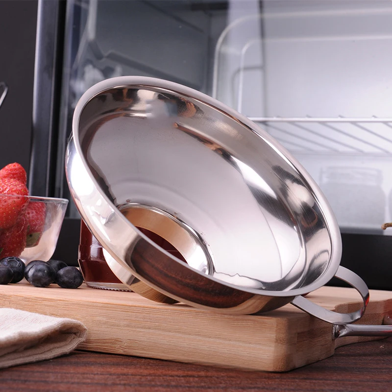 Entonnoir à large ouverture pour bocaux, en acier inoxydable, pour liquide, huile, vin, eau, épices, outils de cuisine, Gadgets