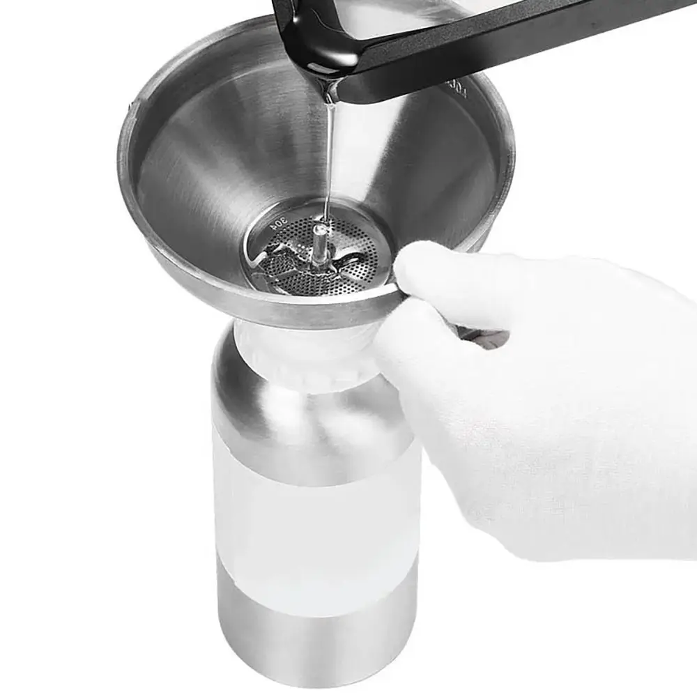 Entonnoir en acier inoxydable avec poignées, huile de cuisine, liquide, métal, filtre amovible, large bouche, outils de mise en conserve Entonnoir en acier inoxydable avec poignées, huile de cuisine, liquide, métal, filtre amovible, large bouche, outils de mise en conserve