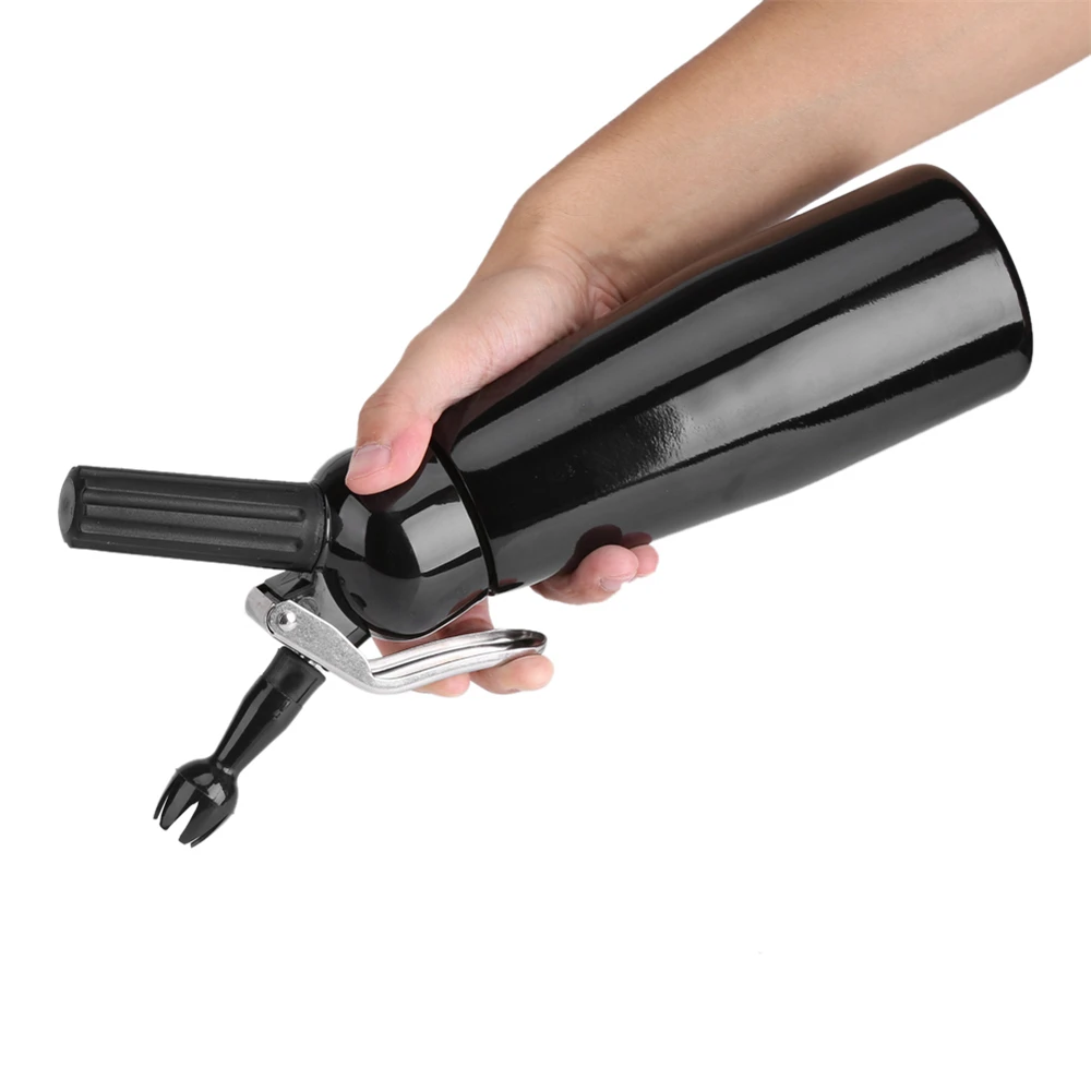 Distributeur de crème fouettée en Aluminium, ustensile de cuisine pour Dessert, avec embouts de cuisson, compte-gouttes, mousse à manger, décoration de gâteau, beurre