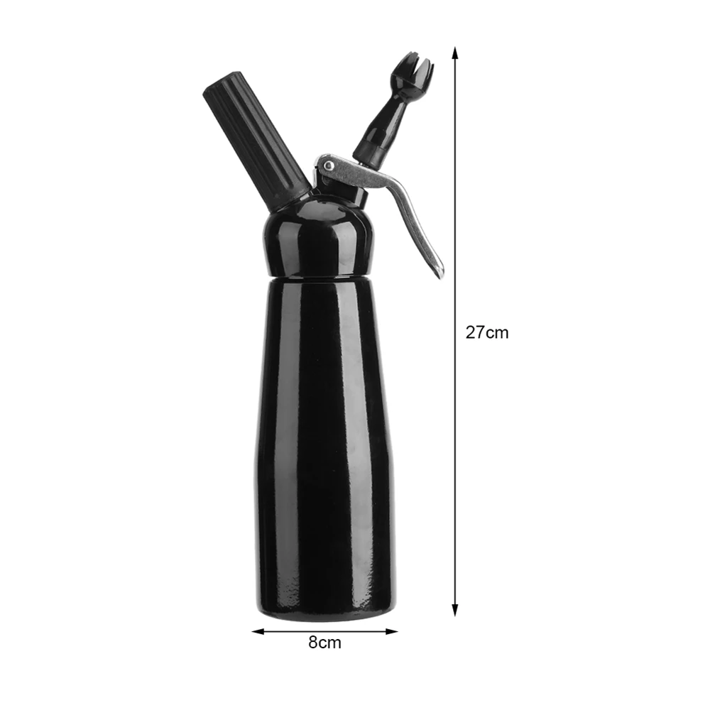 Distributeur de crème fouettée en Aluminium, ustensile de cuisine pour Dessert, avec embouts de cuisson, compte-gouttes, mousse à manger, décoration de gâteau, beurre
