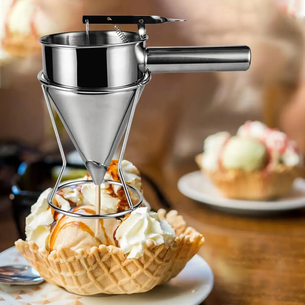 Octopus IkTools-Entonnoir à piston en acier inoxydable, pour dosage de crème aissce et chocolat, distributeur de pâte