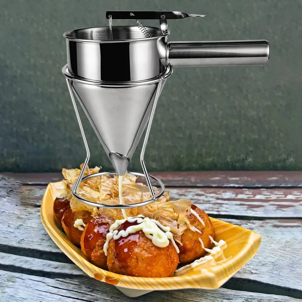 Octopus IkTools-Entonnoir à piston en acier inoxydable, pour dosage de crème aissce et chocolat, distributeur de pâte