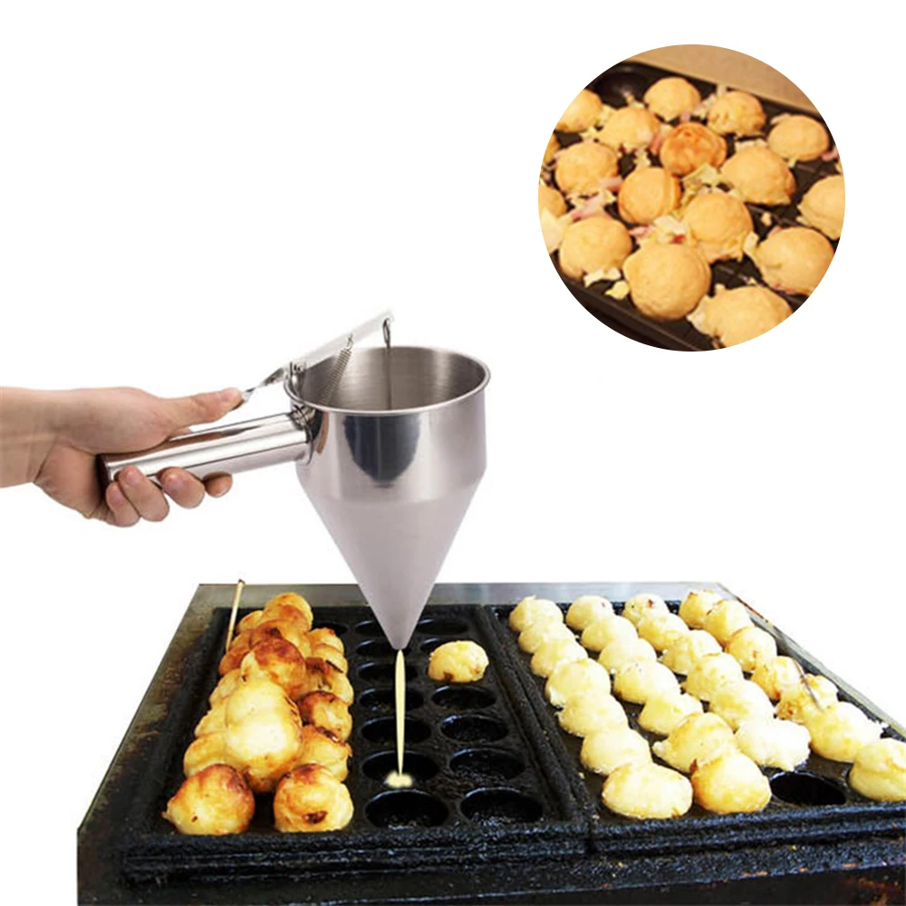 Octopus IkTools-Entonnoir à piston en acier inoxydable, pour dosage de crème aissce et chocolat, distributeur de pâte