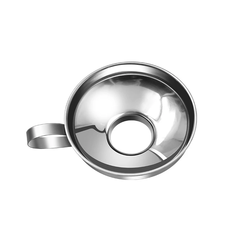 Entonnoir de mise en conserve à large bouche en acier inoxydable, 2 tailles, très populaire, pour pansement de salade, entonnoir liquide, filtre à trémie, outils de cuisine, Gadgets