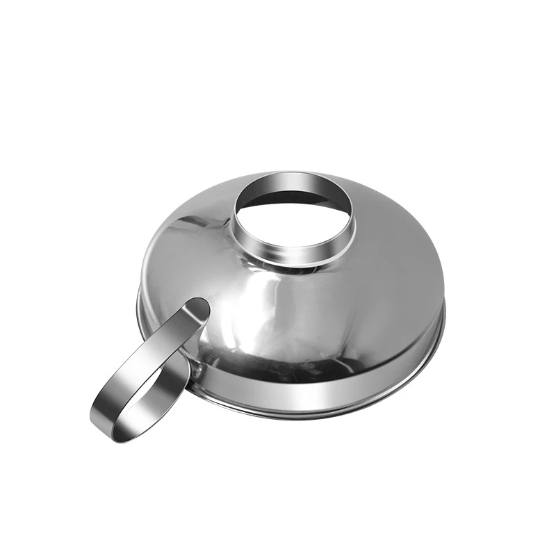 Entonnoir de mise en conserve à large bouche en acier inoxydable, 2 tailles, très populaire, pour pansement de salade, entonnoir liquide, filtre à trémie, outils de cuisine, Gadgets