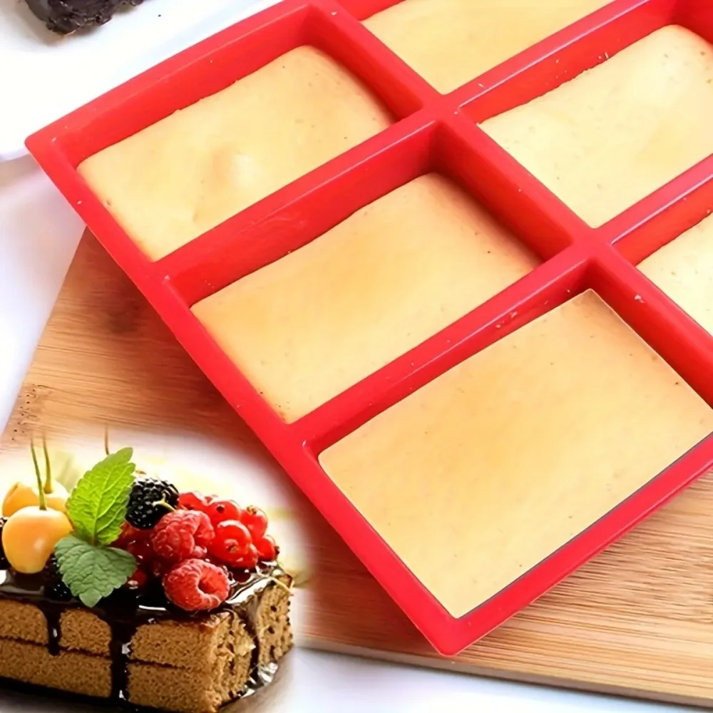 Moule de cuisson en Silicone à 9 cavités, pour gâteau au pain de taille Mini et pain, pain de viande, pain de maïs, Brownie, Muffin, savon rectangulaire, cheesecake Moule de cuisson en Silicone à 9 cavités, pour gâteau au pain de taille Mini et pain, pain de viande, pain de maïs, Brownie, Muffin, savon rectangulaire, cheesecake