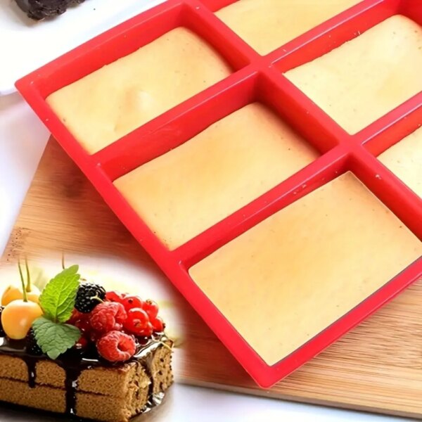 Moule de Cuisson en Silicone à 9 Cavités – Rectangulaire Multi-Usages