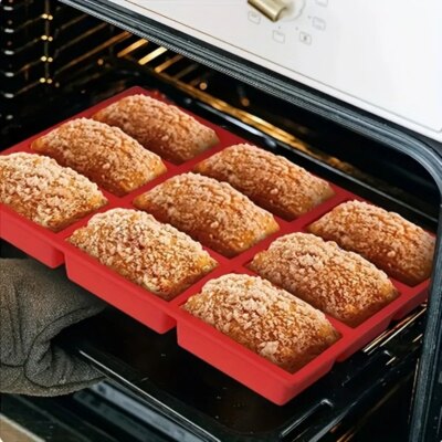 Moule de Cuisson en Silicone à 9 Cavités – Rectangulaire Multi-Usages