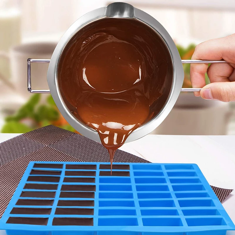 Moule à bonbons en Silicone rectangulaire étroit à 40 cavités, moule de barre de chocolat pour truffes, gelée, beurre, plateau à glaçons, Gadgets d'été