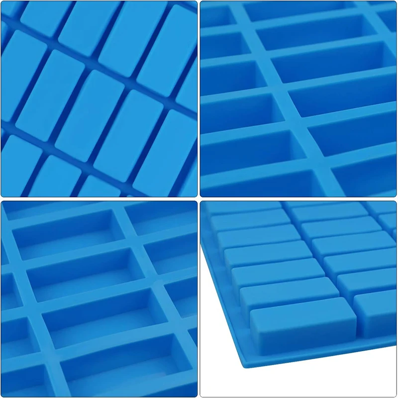 Moule à bonbons en Silicone rectangulaire étroit à 40 cavités, moule de barre de chocolat pour truffes, gelée, beurre, plateau à glaçons, Gadgets d'été