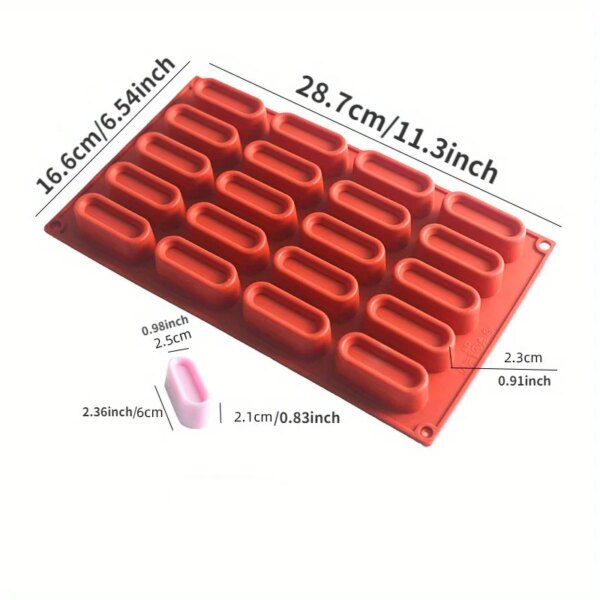 Moule de Cuisson en Silicone 3D – 20 Cavités