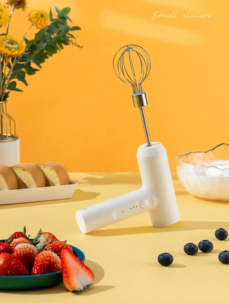 Batteur à oeufs électrique fouet alimentaire portable Rechargeable 3 vitesses batteur à oeufs pâte de cuisson gâteau crème mélangeur cuisine outils de cuisine