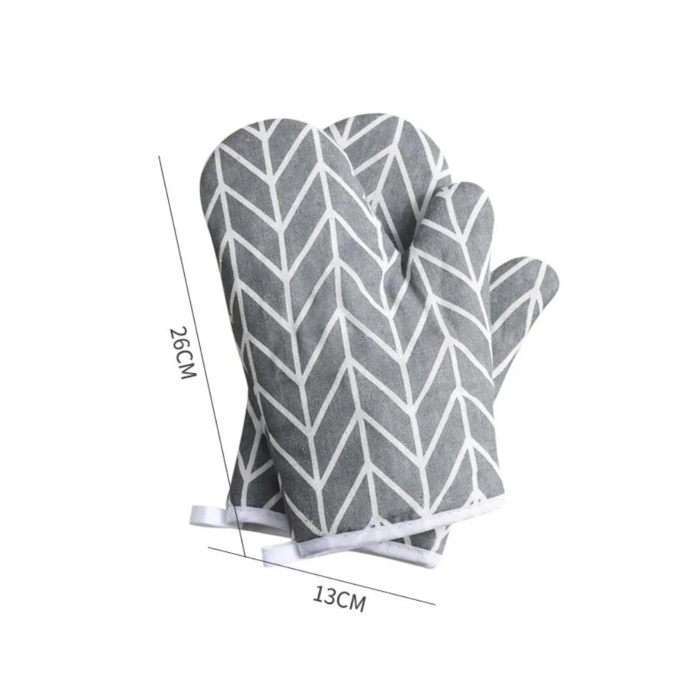 Gants de cuisson pour four, mitaines de four à micro-ondes, gants en lin résistants aux hautes températures, outils de cuisson de cuisine, ustensiles de cuisson